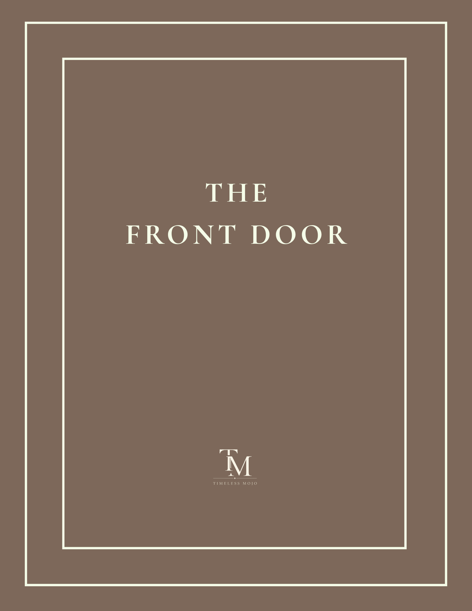 The Front Door - A Place to Land